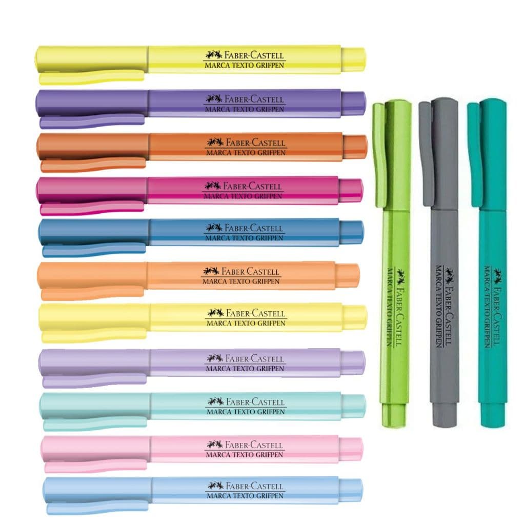 Marca Texto Grifpen FABER-CASTELL Todas as Cores