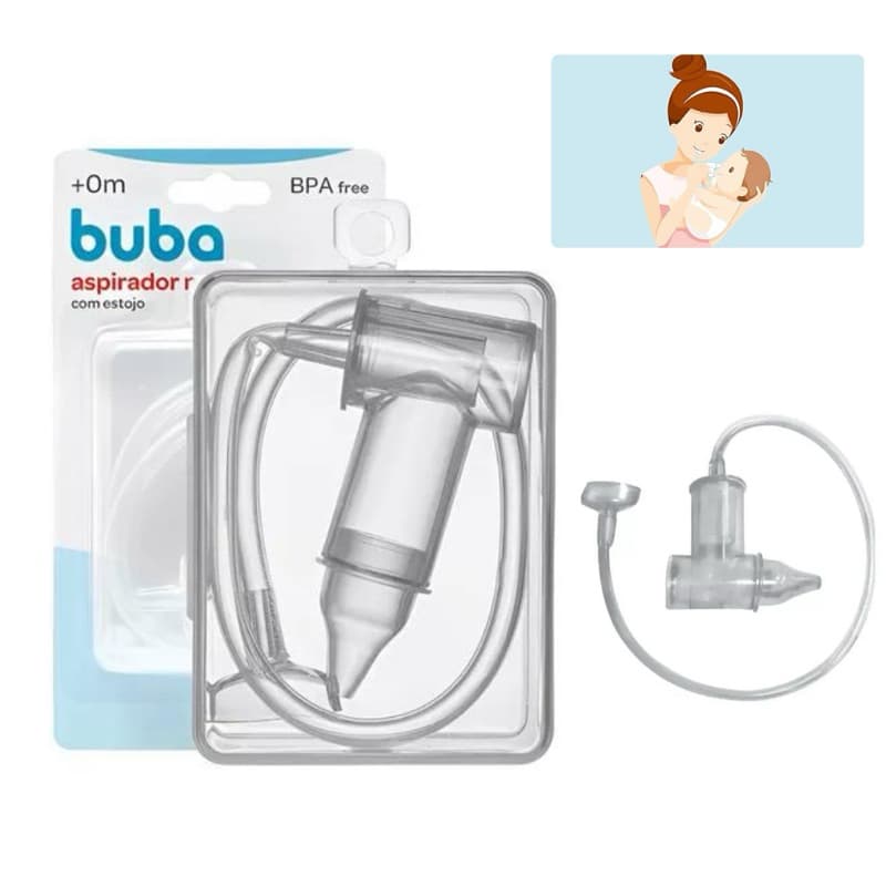 Aspirador Nasal Buba Com Estojo Para Bebe
