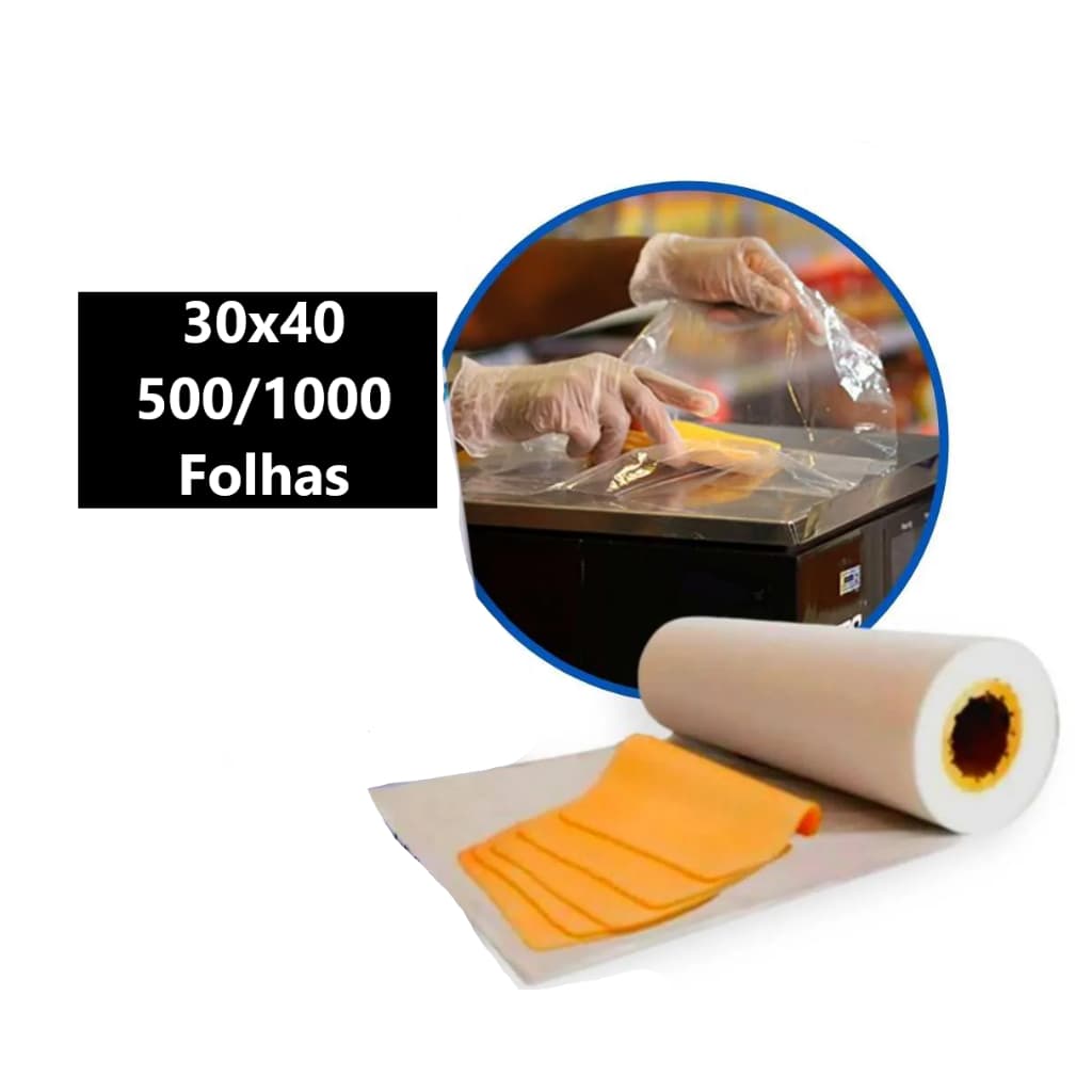 Bobina Folhas Picotadas 30x40 com 1000 Folhas