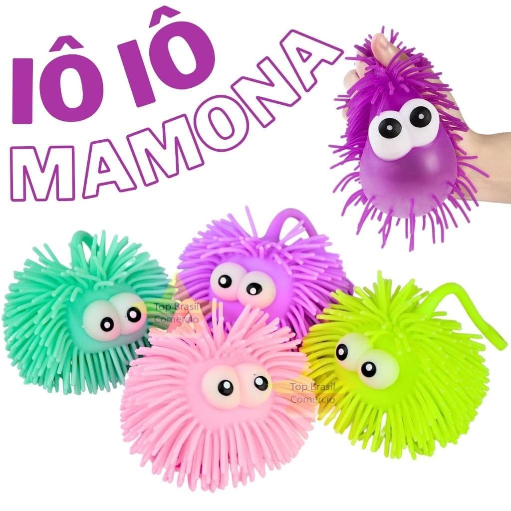 Brinquedo Mamona - Ioiô Borracha Macio Testurizado Com Luz Perfeito Para Anti Stress para Crianças