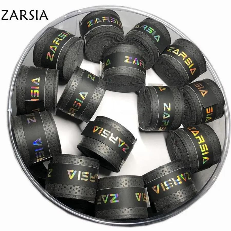 Kit 10 Overgrip Fita Super Grip Seca Raquete Beach Tennis Zarsia Preto