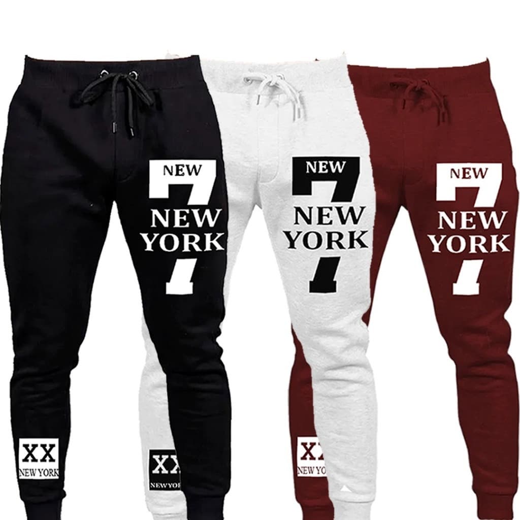 Kit 3 Calças Masculina Jogger Moletom Flanelado sport academia casual