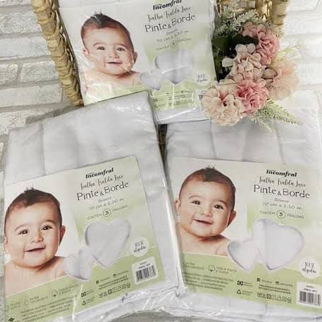 Super Toalha Fralda Luxo Pinte e Borde 70cmx1,10m100%Algodão Toalha de Pano, Toalha para Bordar