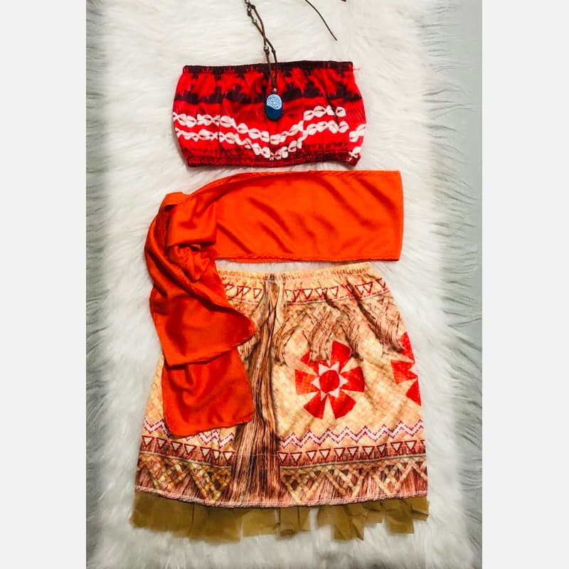MOANA FANTASIA INFANTIL  C/COLAR