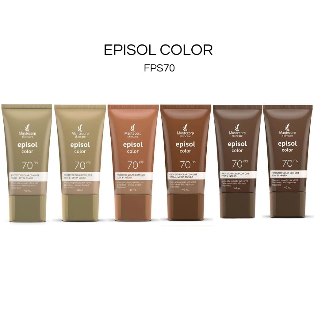 Protetor Solar Facial Episol  FPS 70 com 40g
