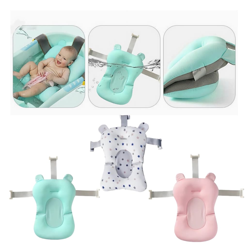 Almofada De Banho Flutuante Para Bebe Com Alça De Regulagem disponível em varias cores