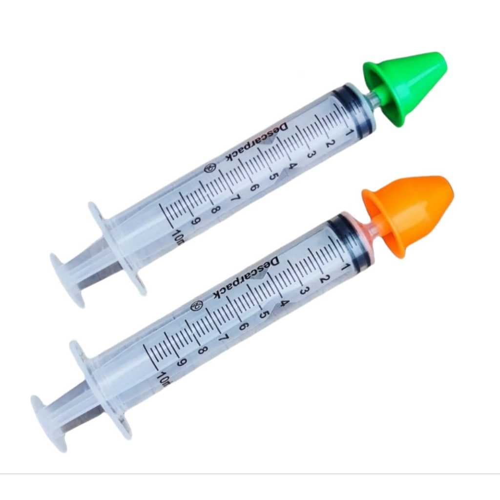 Lavador Nasal Seringa Infantil Adulto 2 Bicos + 2 Seringa Promoção