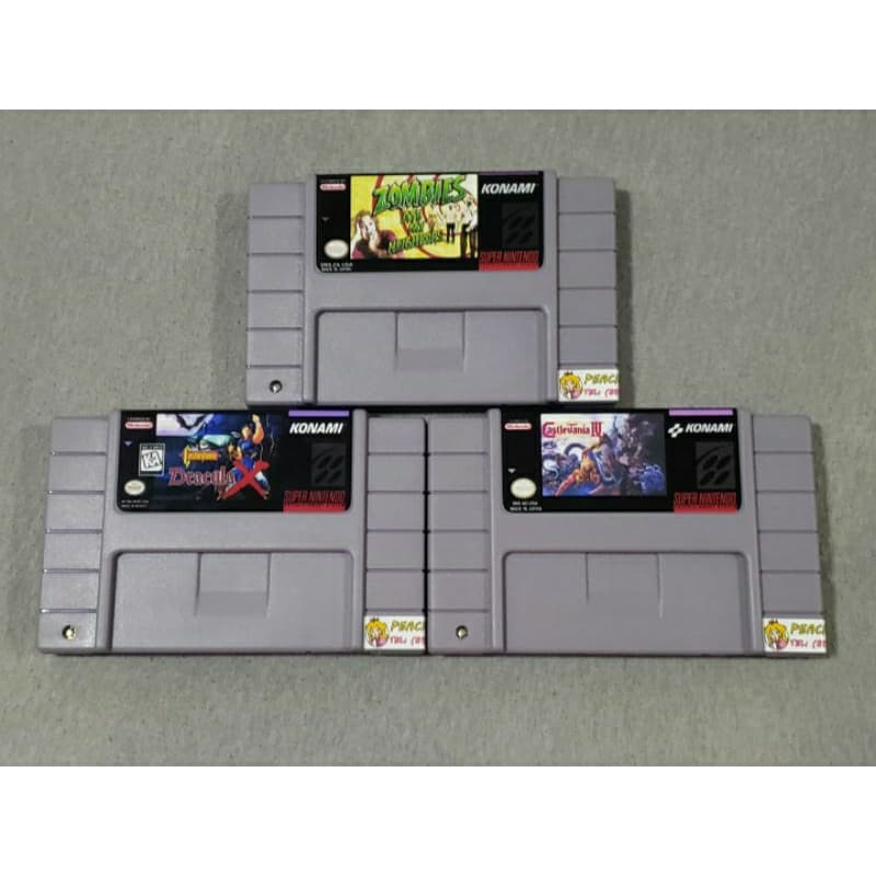 Zombies + Castlevania Dracula X + Castlevania IV P/ Super Nintendo Aproveite!☆
