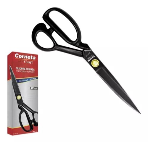 Tesoura Corneta 10 Polegadas Tapeceiro / Alfaiate / Crina