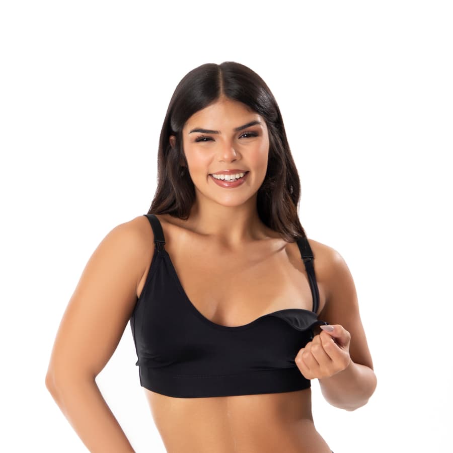 KIT 2 Sutiãs Reforçado Top Amamentação  Sutian Gestante Pós Parto Confortável Grávida Maternidade Soutien