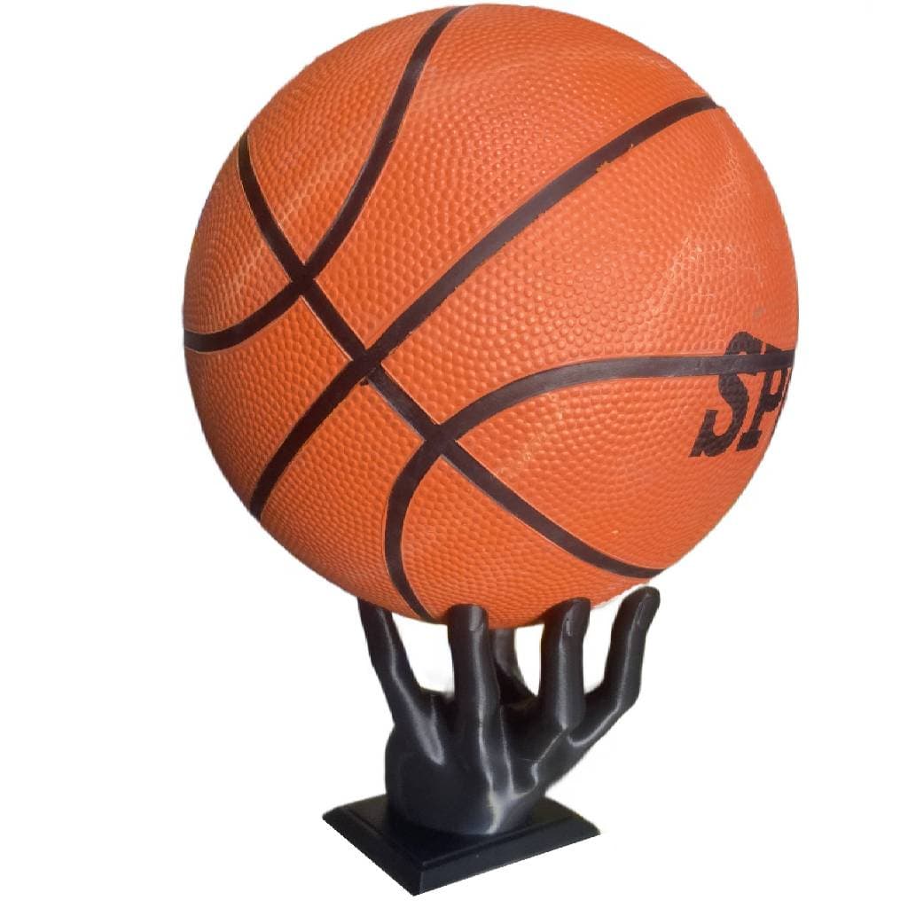 Suporte Expositor de Bola de Basquete - Mão de Mesa com Base