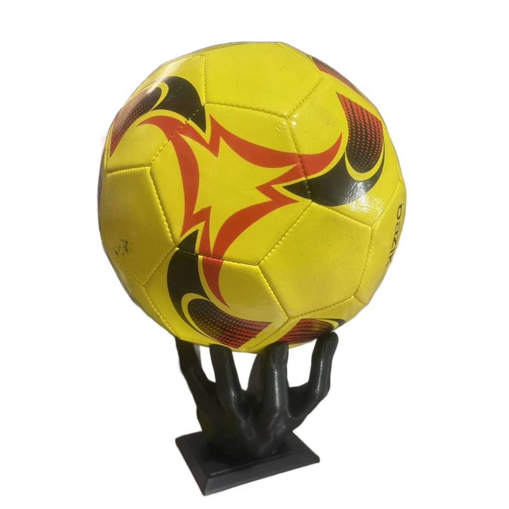Suporte Expositor de Bola de Futebol - Mão de Mesa com Base