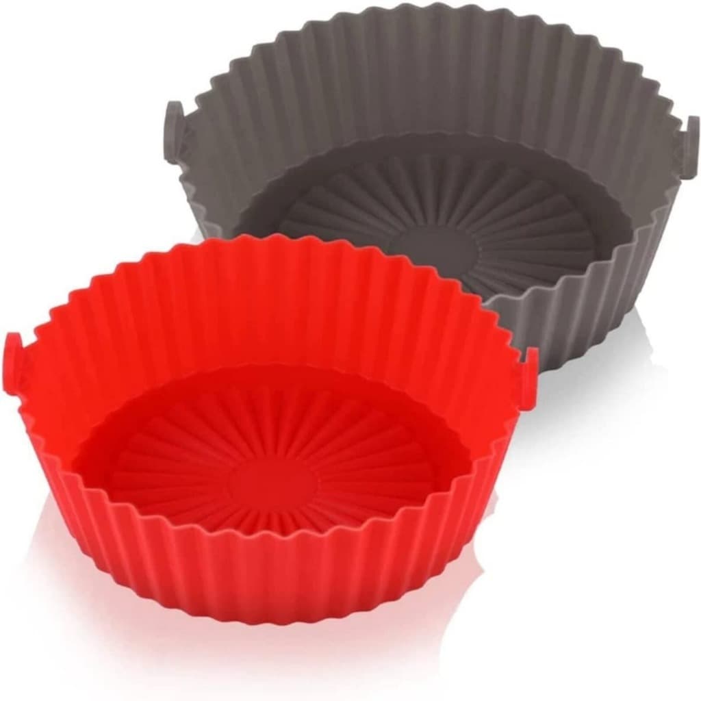Forma de Silicone para Fritadeira Elétrica Air Fryers Colorida Reutilizável