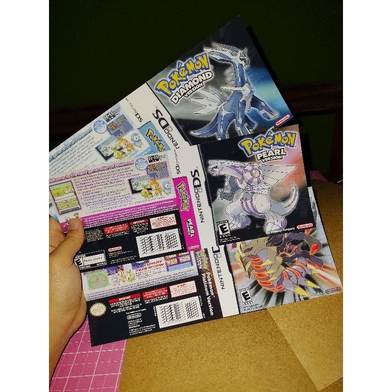 3 caixa repro gameboy + 1 encartes Nintendo ds ou 3ds