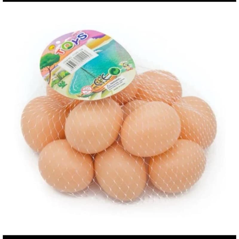 Ovo de Plástico; kit 12 ovinhos Caipira; ovo; brincadeira; Galinha; brinquedo INDEZ, aprendizado