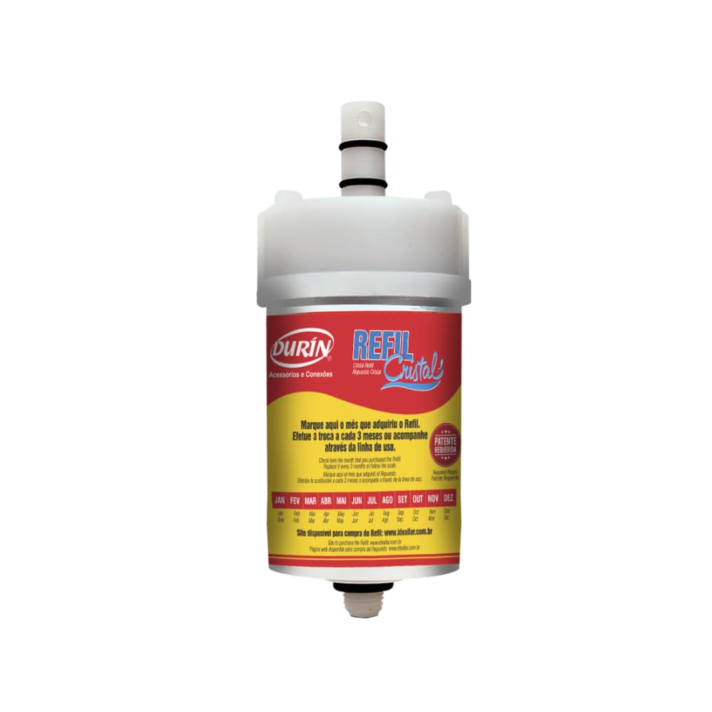 Refil Para Purificador De Água Cristal 1.500 Litros Durín