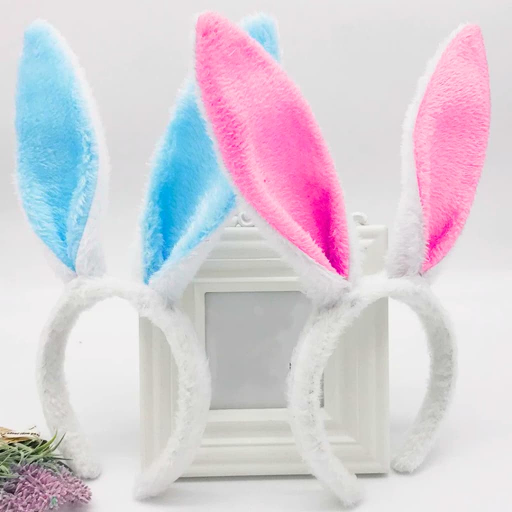 Tiara Coelho de Pelúcia para Fantasias de Halloween e Carnaval