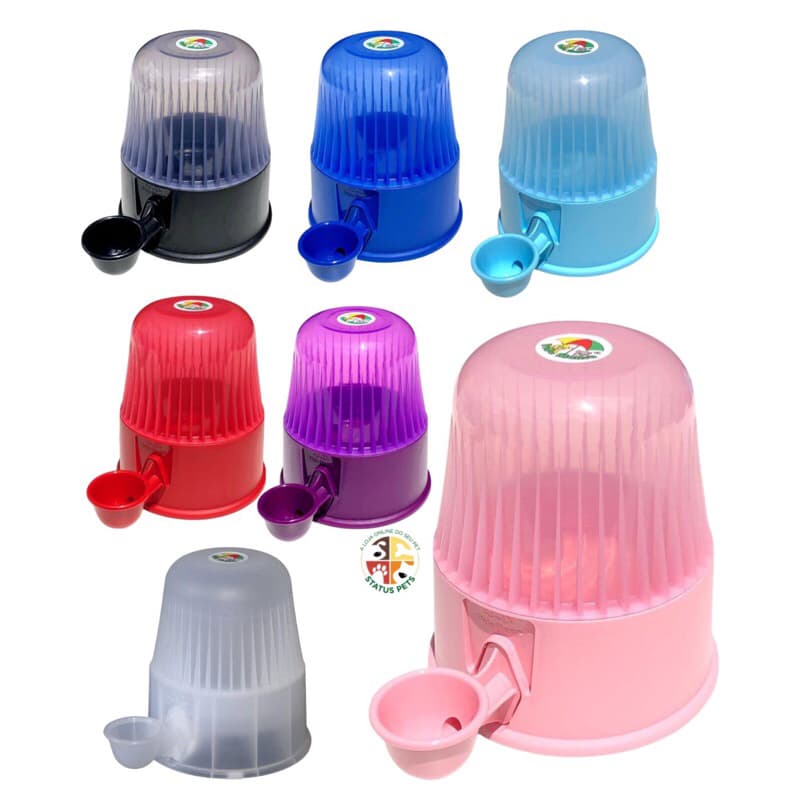 Bebedouro Transparente Para Pelos Longos Vida Mansa Cães e Gatos 2 Litros