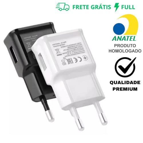 CARREGADOR FONTE ADAPTADOR TURBO PLUG USB 5V 3.1A PRETO OU BRANCO CA10-2