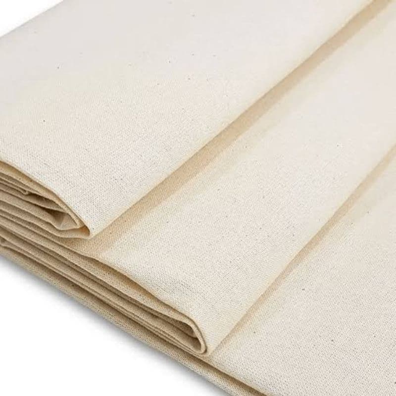 2,50m Tecido Algodão Crú - Ideal para Ecobags Bordados Artesanato