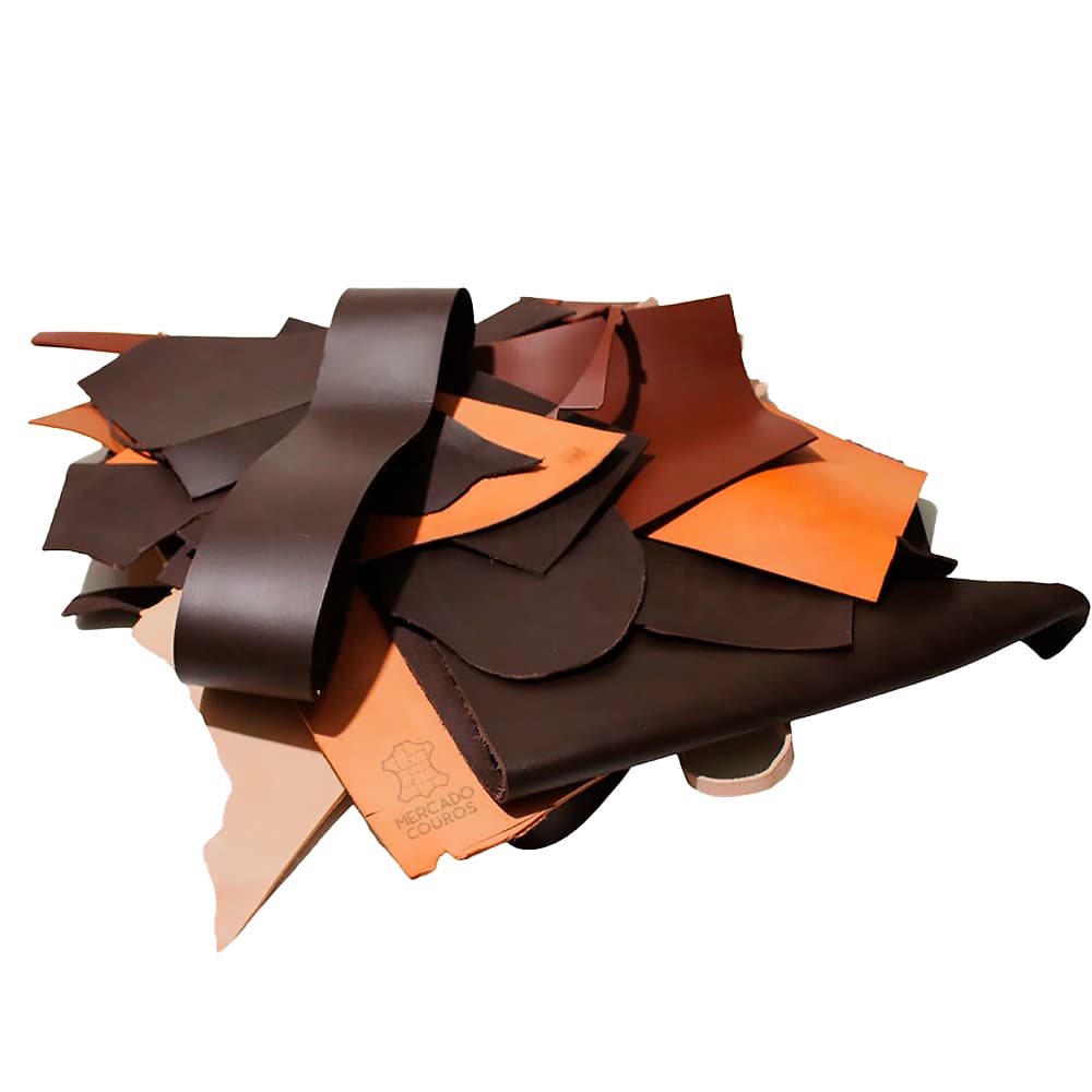 2kg Retalho Couro Legítimo Soleta Strop Artesanato Patchwork