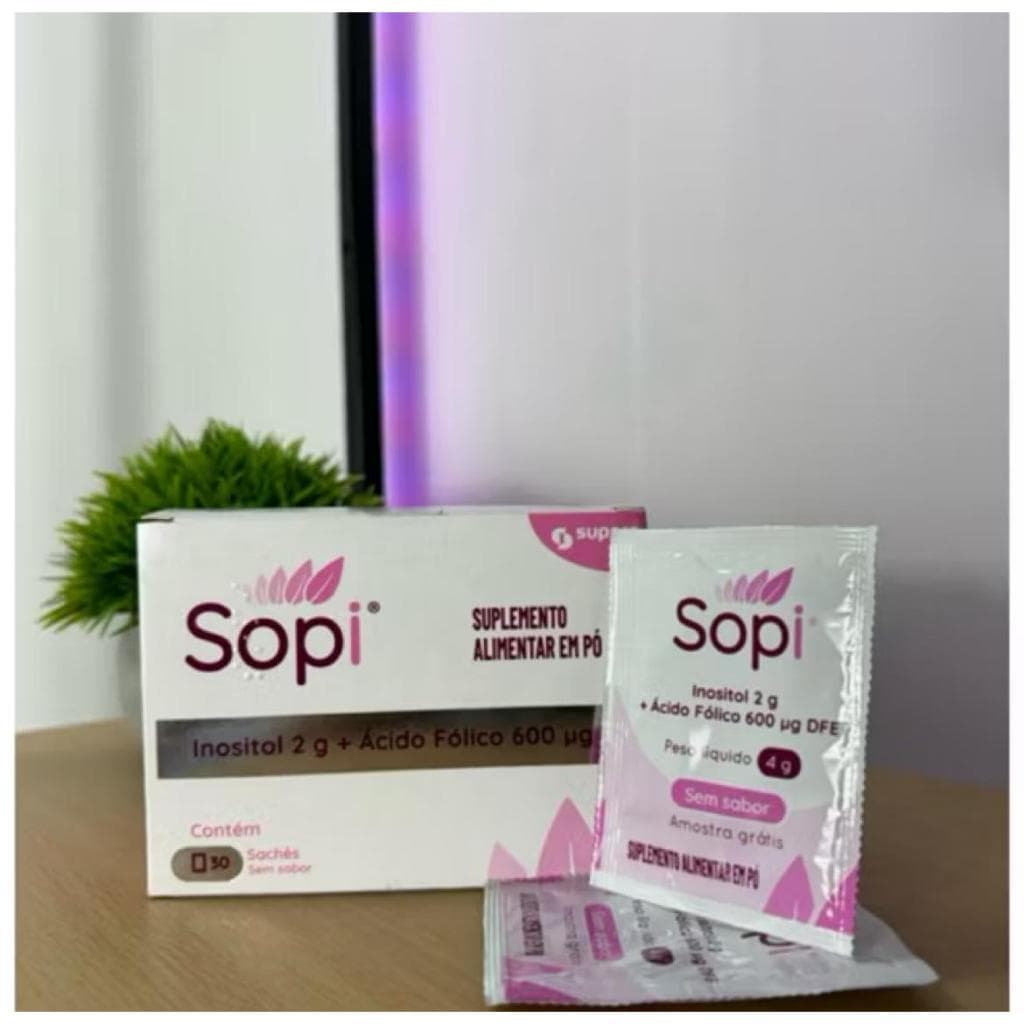 Sopi suplemento alimentar inositol + acido folico 30 saches