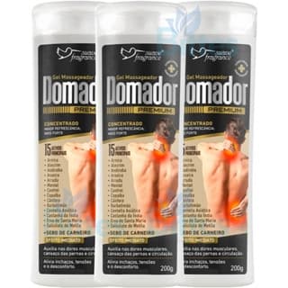 3 GEL MASSAGEADOR SUAVE FRAGRANCE DOMADOR PREMIUM DOR MUSCULAR