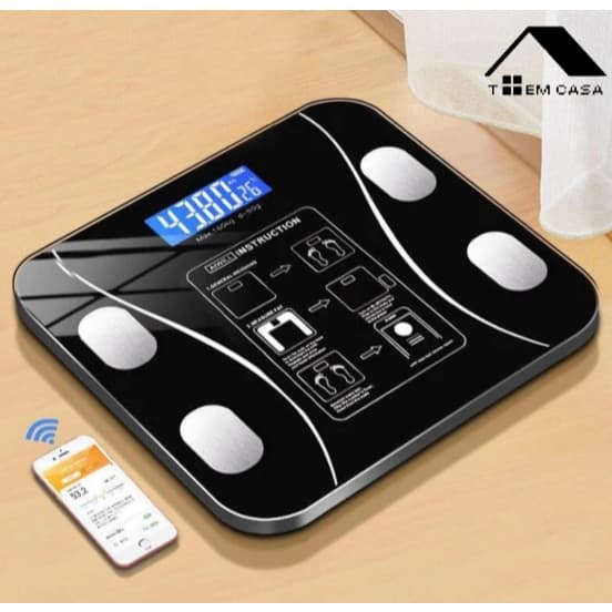 Balança Corporal Bioimpedância Profissional Bluetooth