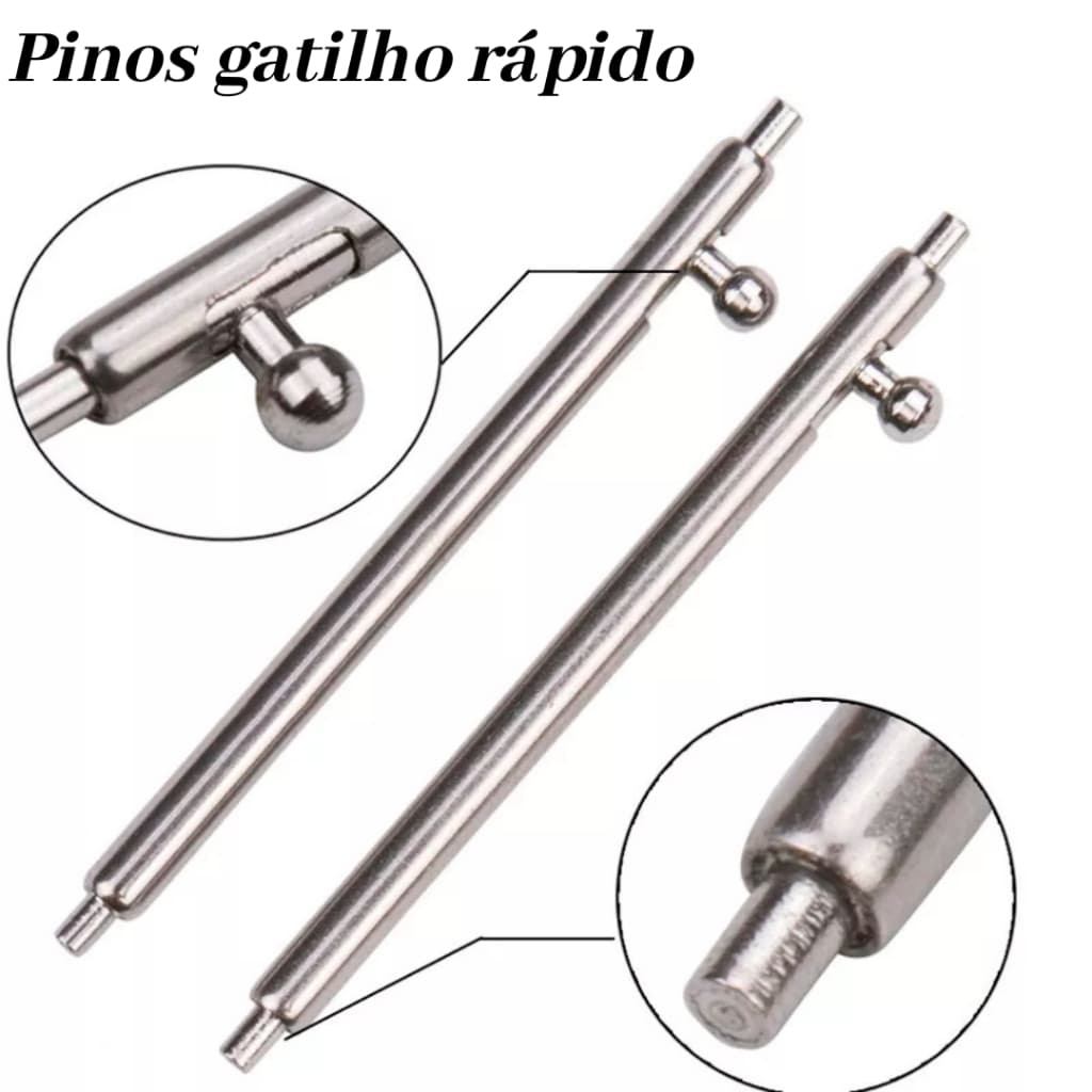 Pinos gatilho rápido para pulseiras de Relógios 20mm 22mm 24mm 26mm