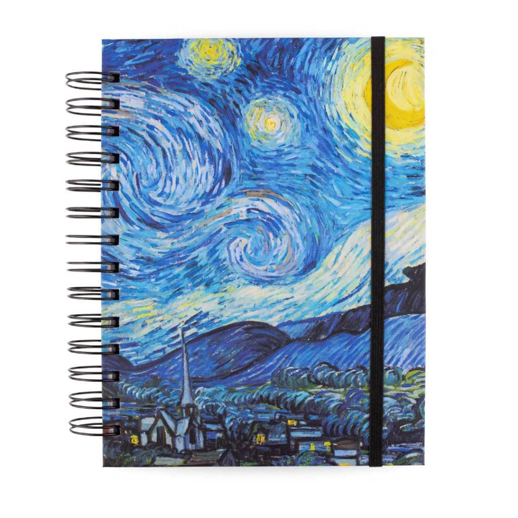 Caderno Sketchbook para Desenho e Aquarela 90g, 180g ou 240g - Céu Estrelado Van Gogh