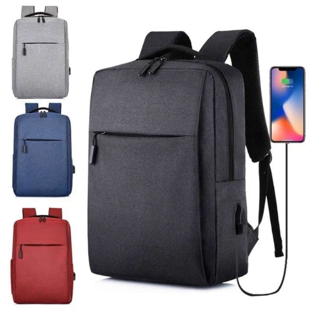 Mochila Unissex Impermeável Notebook 15.6 Antifurto Carregamento Usb Cores