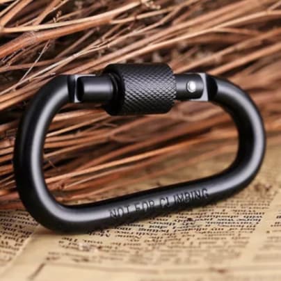 Mosquetão Trava Rosca De Alumínio