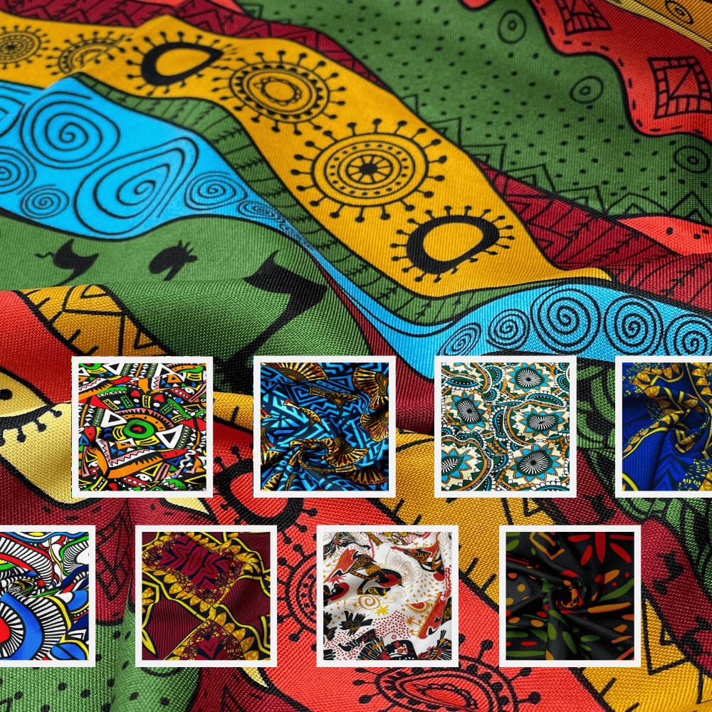 Tecido Oxford Estampado Toalha de Mesa Decoração 1,0 x 1,50 mt AFRICANO - TECIDO AFRICANO