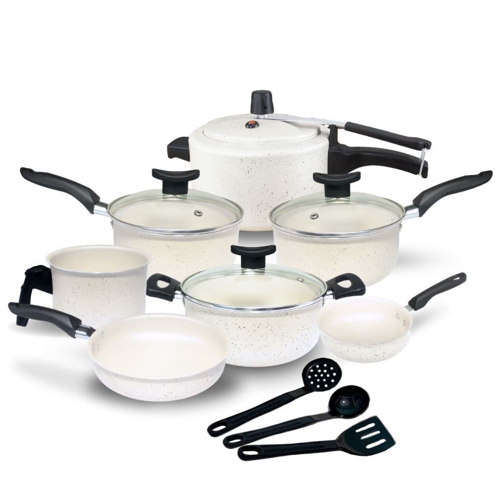 Jogo de Panelas Antiaderente Teflon Berlim Elegance Panela de Pressão 2.5L