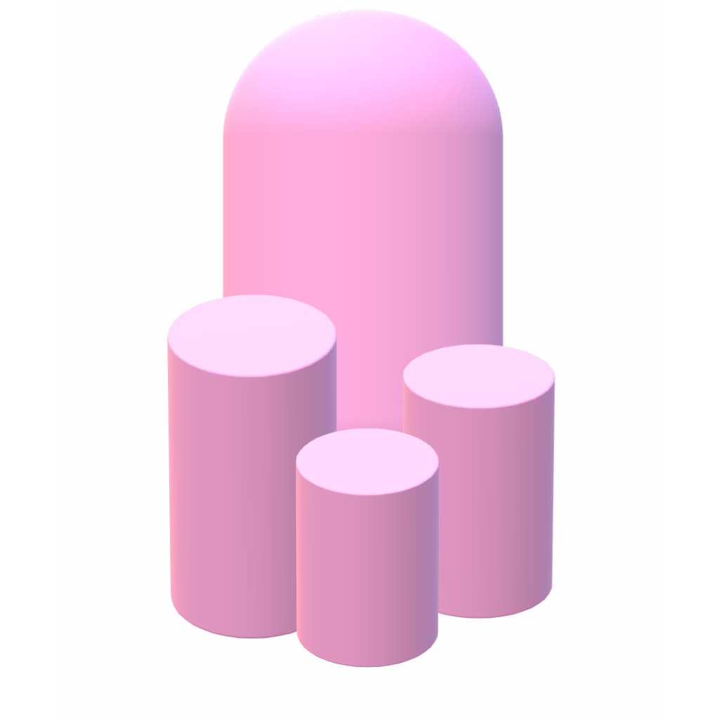 TRIO CAPAS MESAS CILINDROS + capa para painel romano 2M X 1M MESMA COR DOIS LADO