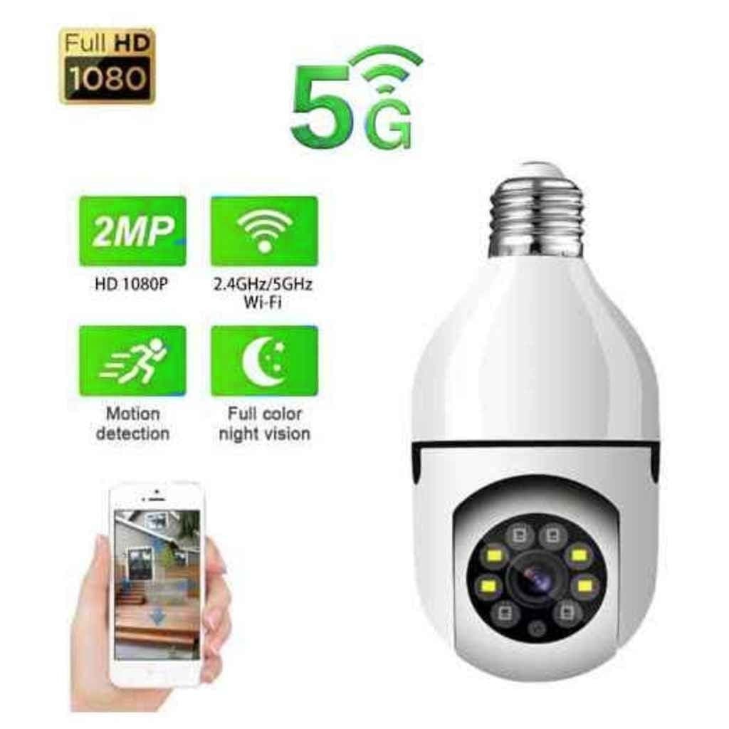 Câmeras de segurança 5G + 2.4G a Prova D'água sem fio gira 360 full HD visão notturna app yosee