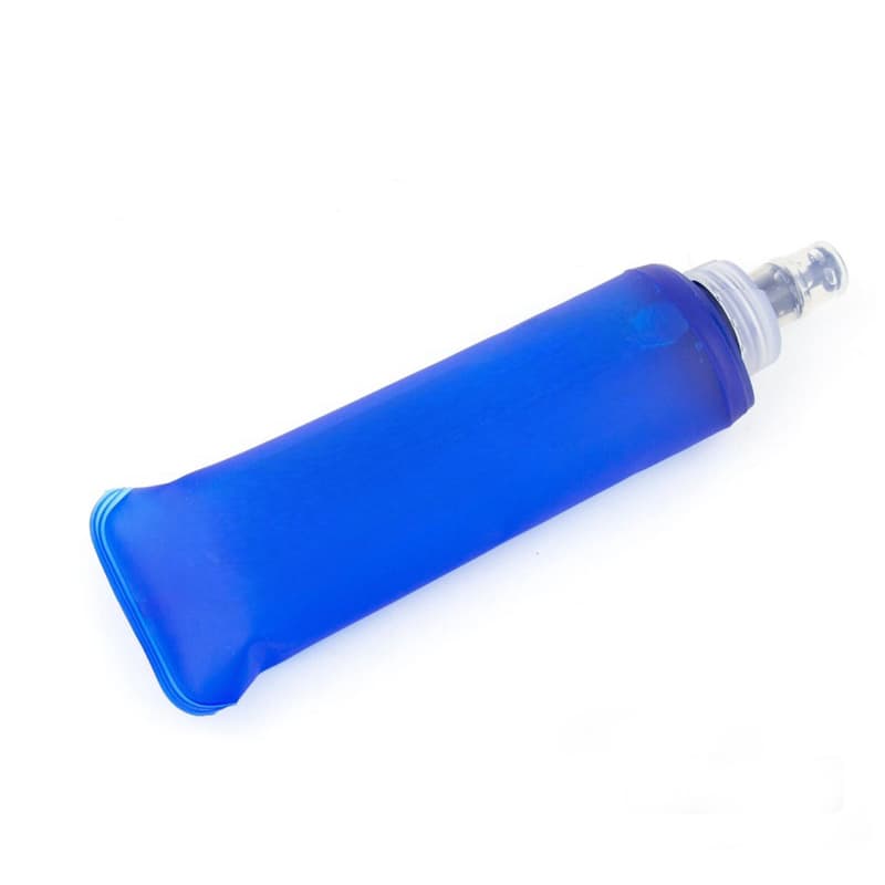 garrafa de água silicone squeeze corrida de rua running mole garrafa  dobrável bicicleta esporte ao ar livre hidratação