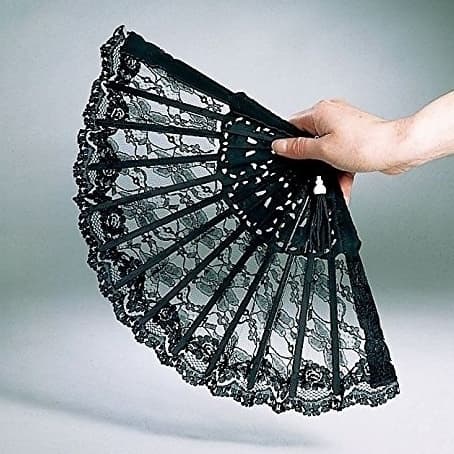 kit 12 Leque De Flor Com Renda Dobrável Para Festa De Dança De Casamento Estilo Chinês