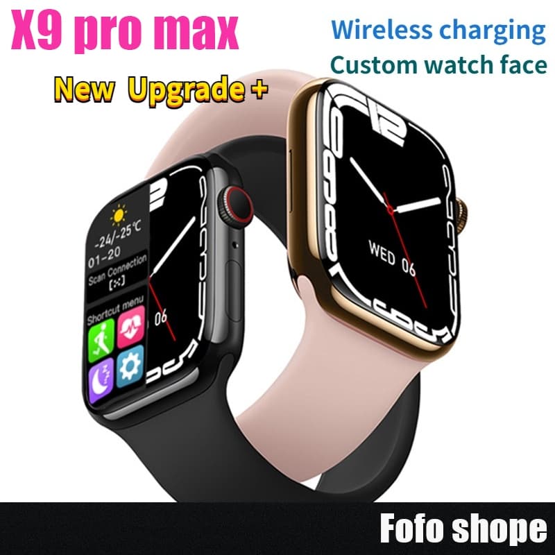 X9 PRO MAX BIG Smartwatch Ultra iwo 16 Tela 2,30" Faz e Recebe Ligações Troca Tela de Fundo séries 9