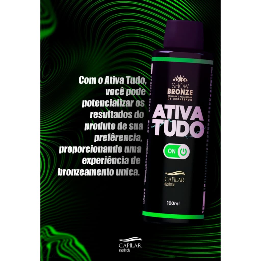 Ativador e Acelerador ATIVA TUDO 100ml Capilar Essência Show Bronze