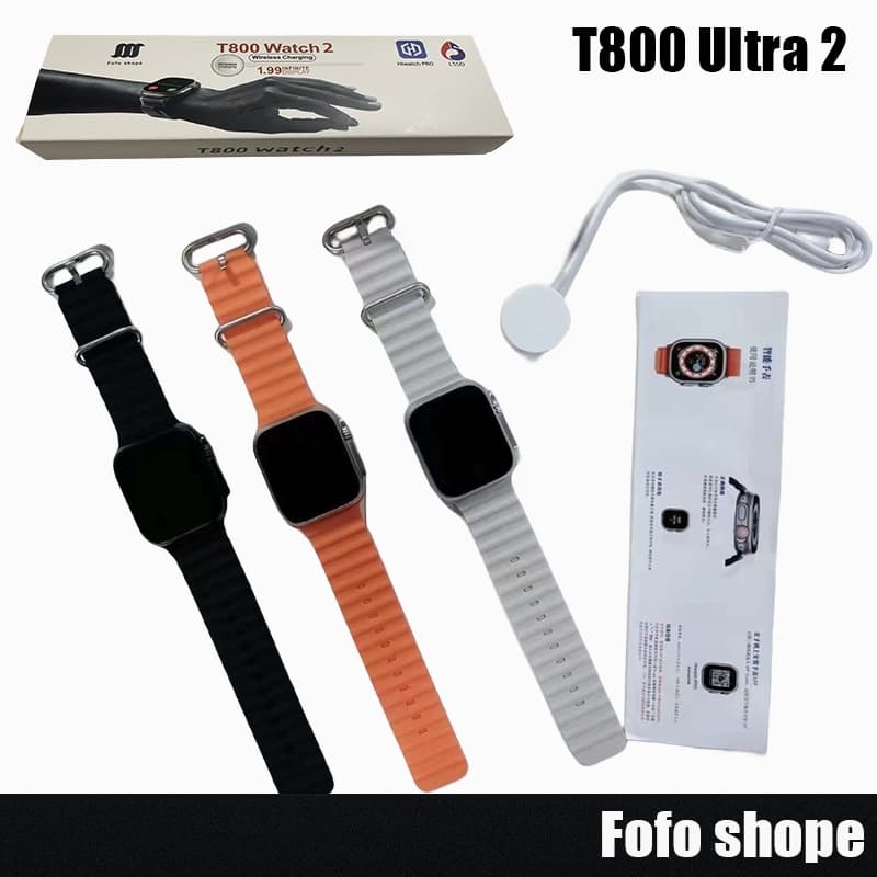 Nova T800 Ultra 2 Série 8 Relógio Ultra Smart Watch Esportivo Sem Fio À Prova D'água + pulseira