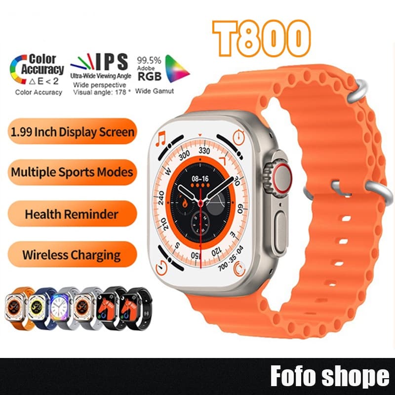 T800 T900 X9 PRO MAX I9 Ultra Max Relógio inteligente Original Smartwatch Série 8 Bluetooth Chamadas