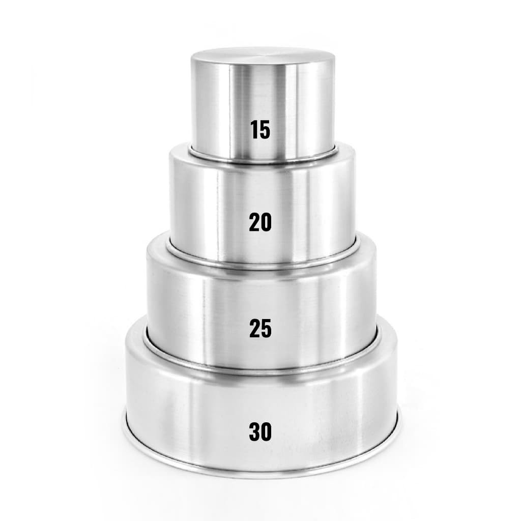 Kit de Forma Assadeira de Bolo Redonda Alta (escolha o tamanho) - V2