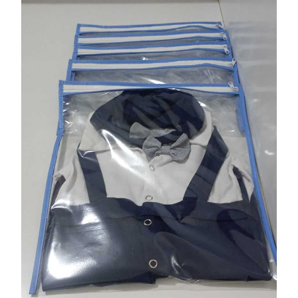 Kit 5 Saquinhos Saida Maternidade  Multiuso Organizador Mamãe e Bebê