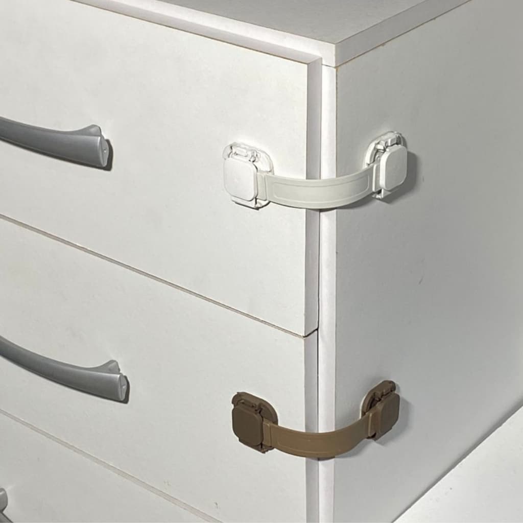 Kit 2 Trava Gaveta Armário Geladeira Porta Vaso Sanitário Segurança Protetor Proteção Infantil Bebe