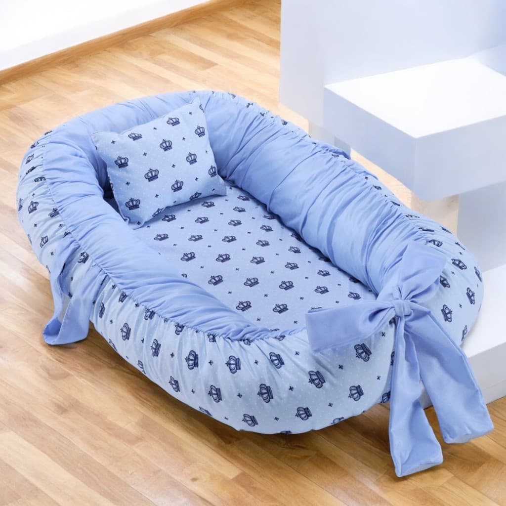 Ninho Redutor De Berço Menina e Menino Com Travesseiro Anatômico - Várias Estampas