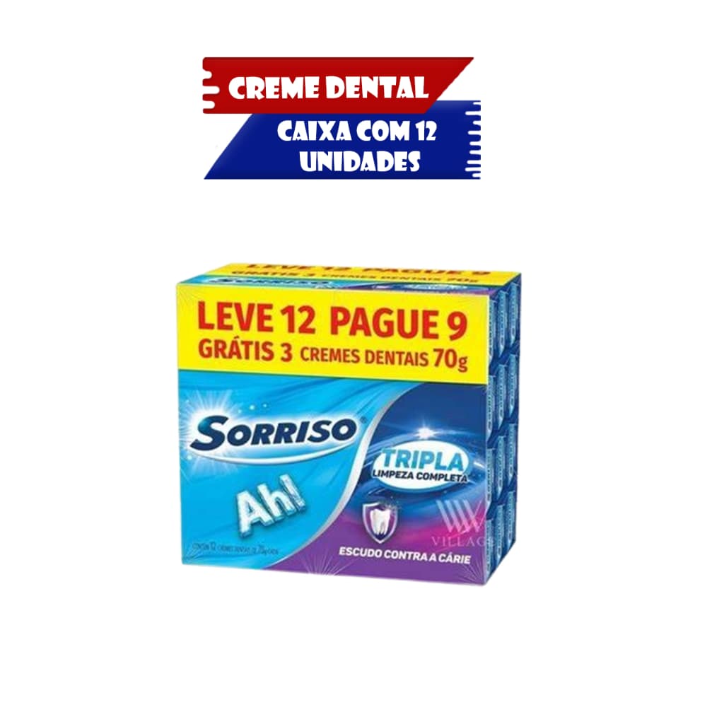 Creme Dental Sorriso 70g - Leve 12 e Pague 9