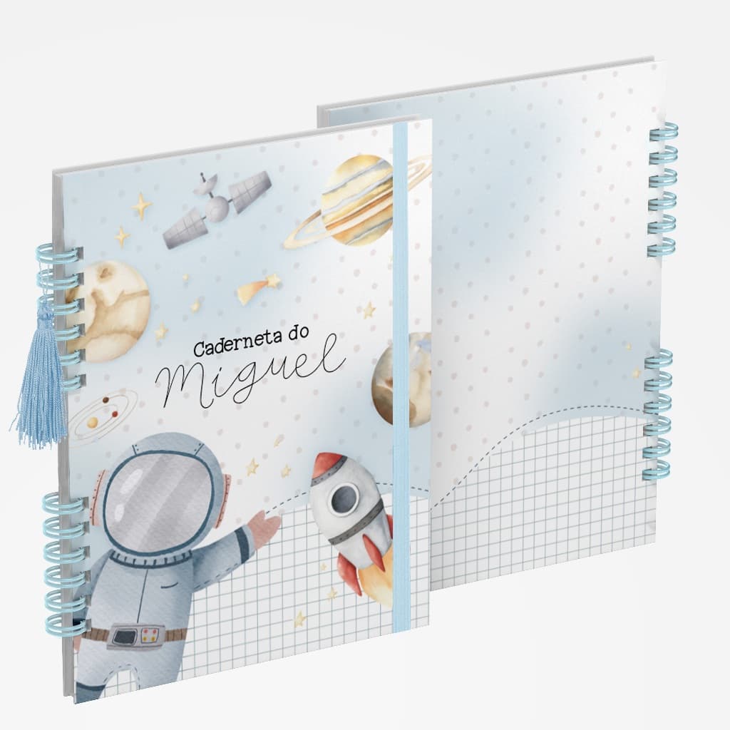 Caderneta de Vacina Vacinação Vários Modelos Masculina Astronauta 7