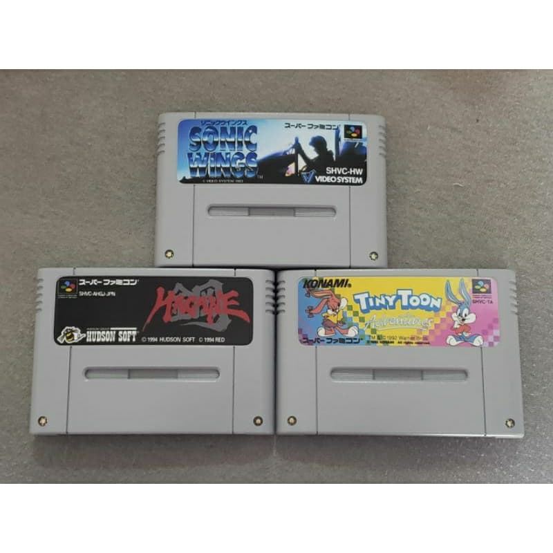 Sonic Wings + Hagane + Final Fight P/ Super Famicom Aproveite!☆