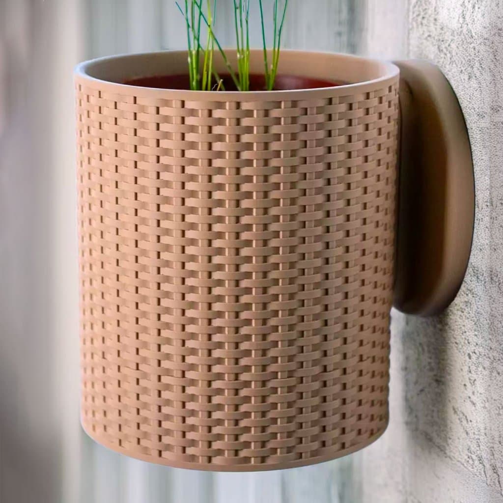 Vaso Cesta de Parede Decoração Planta Suculenta Ambientes Designs 4 You